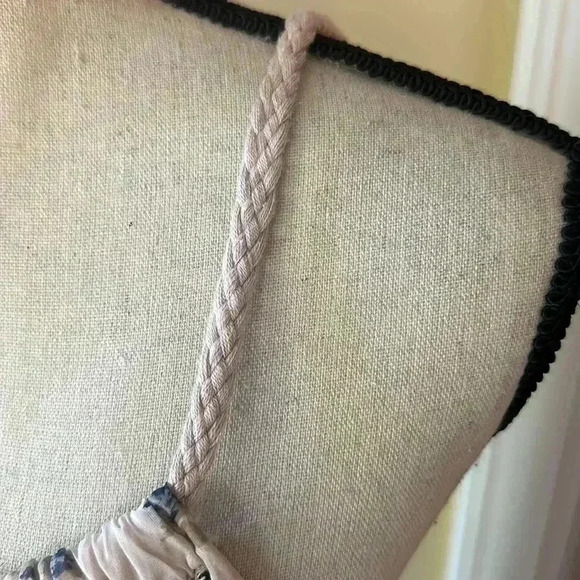 Elena Baldi | Tiered Silk Blend Animal Print Midi/Maxi Dress with Braided Straps - Picture 6 of 9